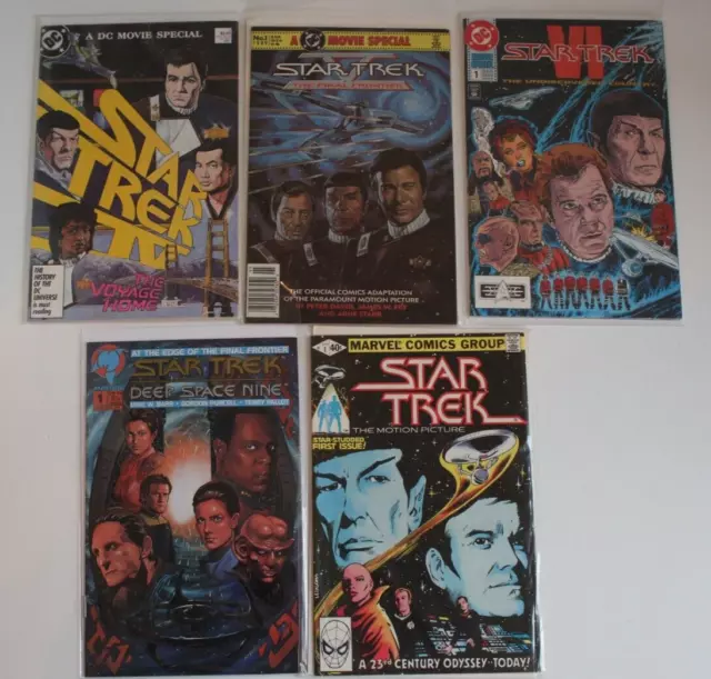 Star Trek Comics Lot 5  Movie DC Marvel  DS9 Malibu #1 90s 80s GREAT GIFT!