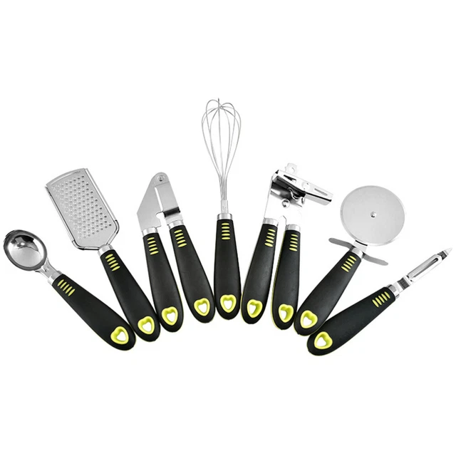 Juego de 7 herramientas de cocina utensilios de cocina inoxidables tazas de queso pizza