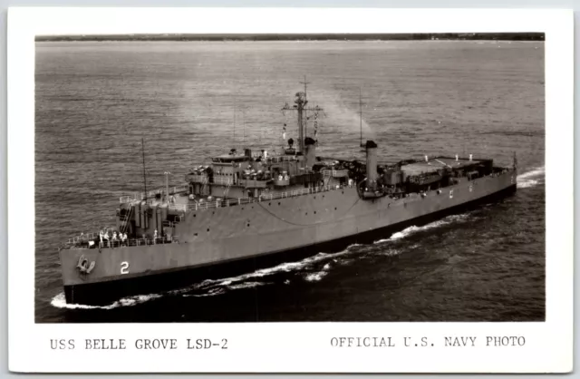 Uss Belle Grove Lsd-2 Dock Landing Ship Official Us Navy Photo