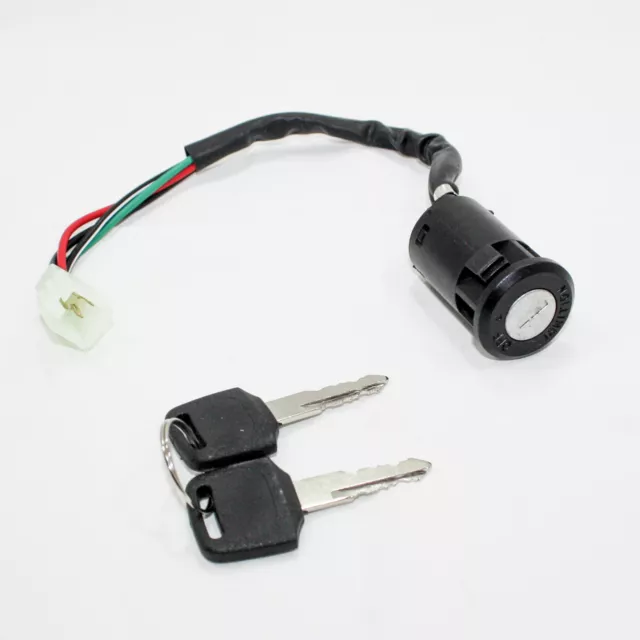 4 Wire Ignition Key Barrel Switch 50 110cc 125cc 150cc PIT Quad Dirt Bike ATV