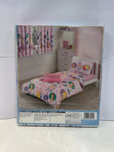 Baby Girl Disney Princess Duvet Cover Set Toddler Bedding Junior