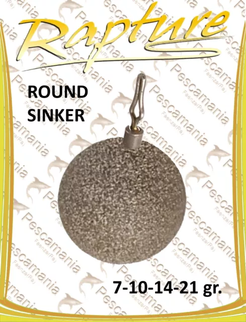 piombo ROUND SINKER Rapture camouflage sfera drop shot sgancio rapido