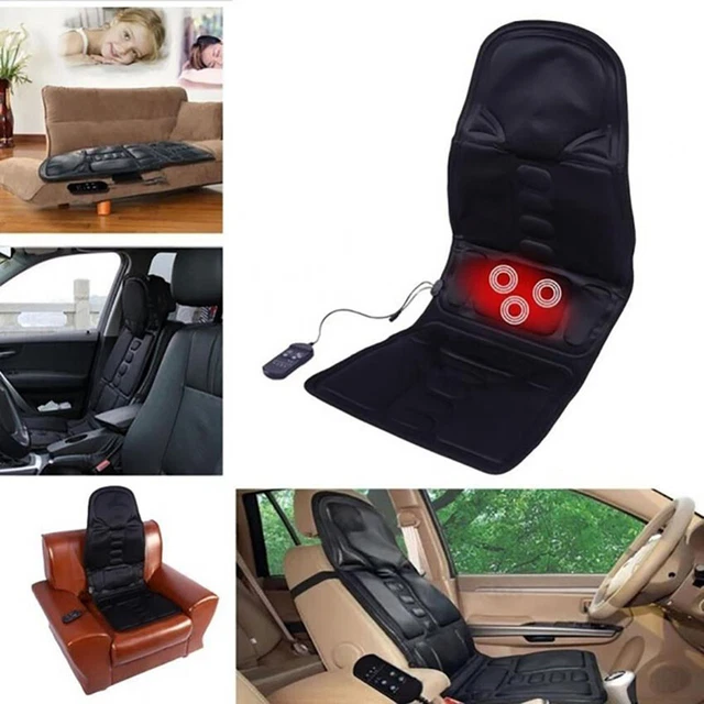 Almohadilla de coche asiento de cintura dolor de espalda eléctrica calor cuerpo completo silla de masaje masaje masajeador