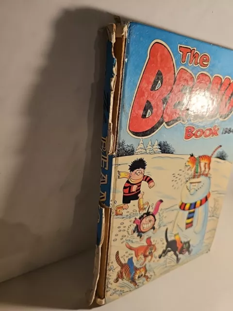 The Beano Book / Annual 1984 Hardback Book Biffo Dennis The Menace Bash Street 2