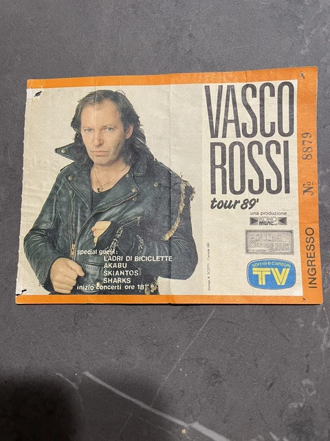 RARO! Biglietto Vasco Rossi Tour 89 Special Guest