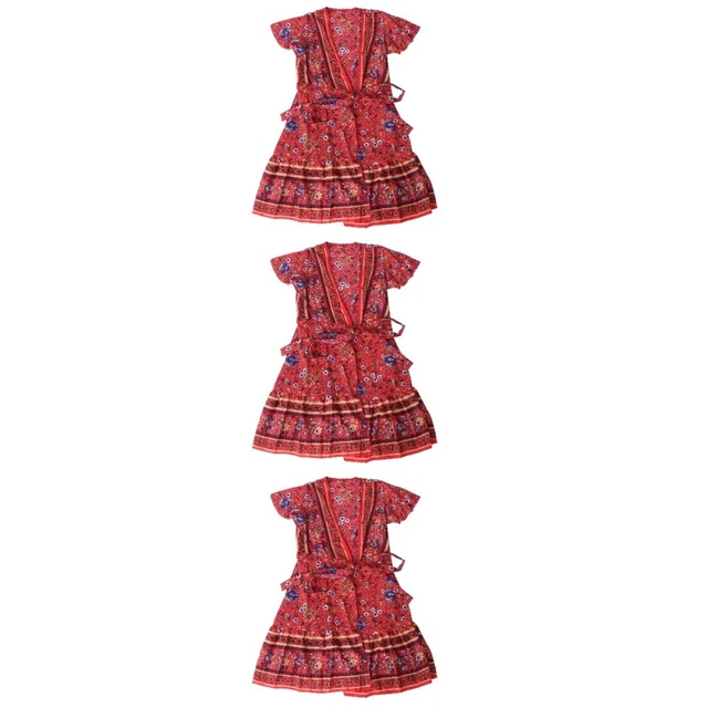 3 Pieces Summer Dress Bohemian Dress Vestidos Para Mujeres Lace 10