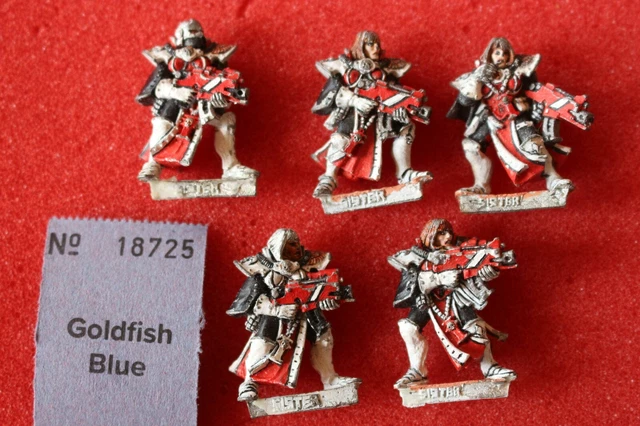 Games Workshop Warhammer 40k Sisters of Battle Squad 5 Metal Painted Figures GW