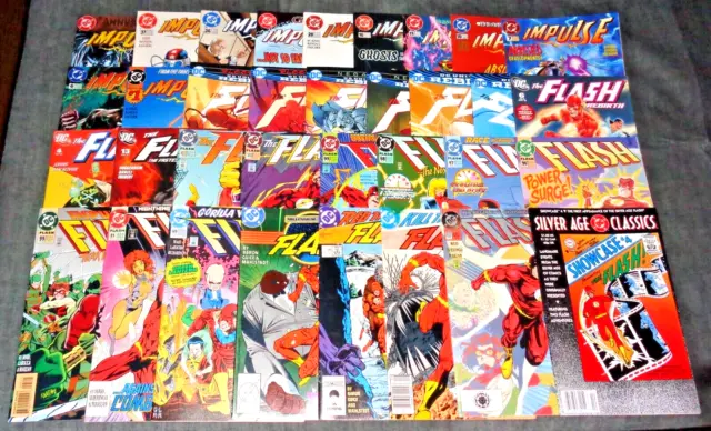 FLASH, DC COMICS comic book (LOT OF 34) mixed lot VOL 2, REBIRTH, IMPULSE (C-65)