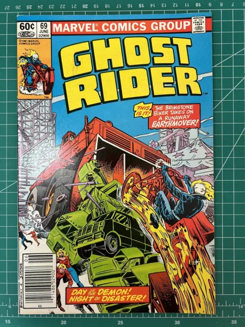 Ghost Rider #69 Marvel Comics Bronze Age 1981 VF Johnny Blaze & Newsstand Copy