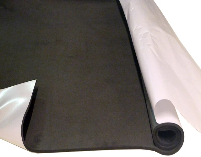 thumbnail interactive-video image 1 of 3mm Self-Adhesive Closed Cell Foam Insulation For Camper Vans - 1m X 2m Sheet, Black 1 of 3