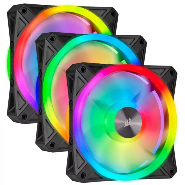 Corsair Icue QL120 Direccionable RGB Pwm Fans -120mm - Triple Paquete