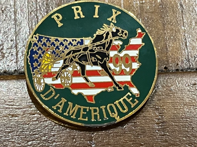 PINS PIN SPORT HIPPISME CHEVAL PRIX D'AMERIQUE STATUE LIBERTE