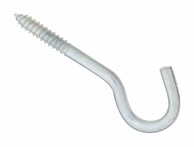 National Hardware  Zinc-Plated  Steel  4-1/2 in. L Screw Hook  125 lb. 1 pk