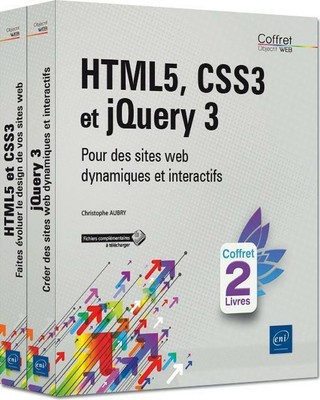 HTML5 CSS3 ET jQuery 3 ; coffret de 2 livres : pour des sites web ...