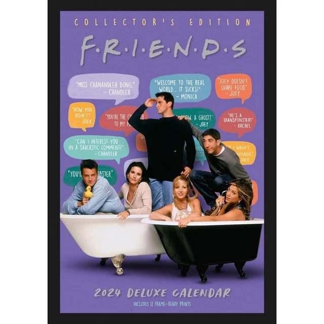 FRIENDS 2024 CALENDAR Special Edition Calendar With Detachable Artwork