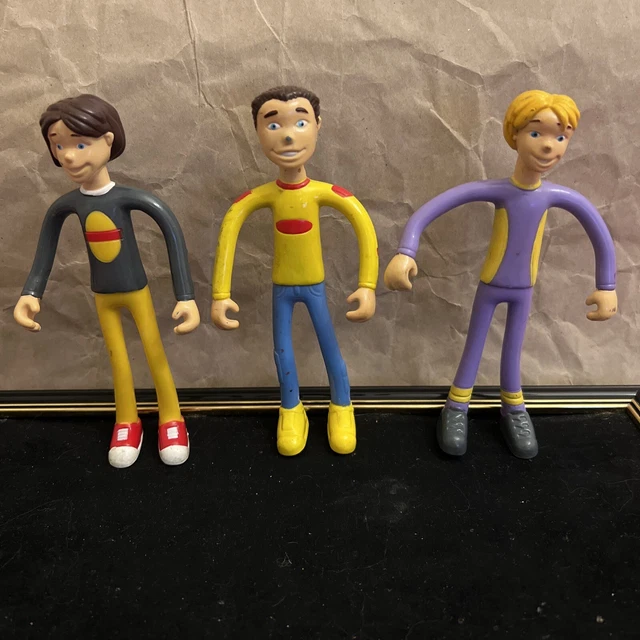 LOT DE 3 Figurines vintage flexibles Quick magic box 13 cm jouet