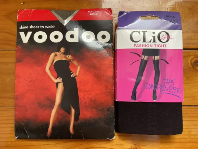 Lot of 2 x pantihose/tights Voodoo Clio