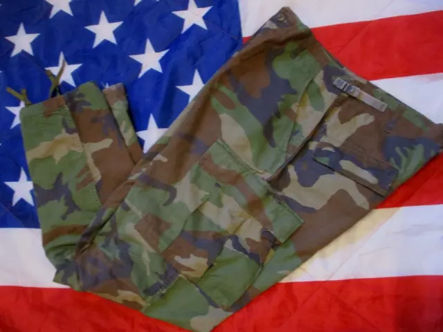 GENUINE issue USA us AMERICAN woodland CAMO BDU combat PANTS TROUSERS m65 M R