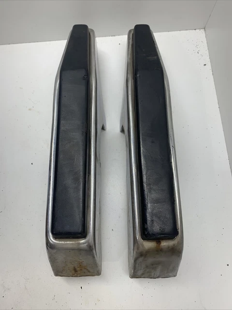 1981-1987 CHEVY GMC SQUAREBODY TRUCK FRONT BUMPER GUARDS OEM Pair set