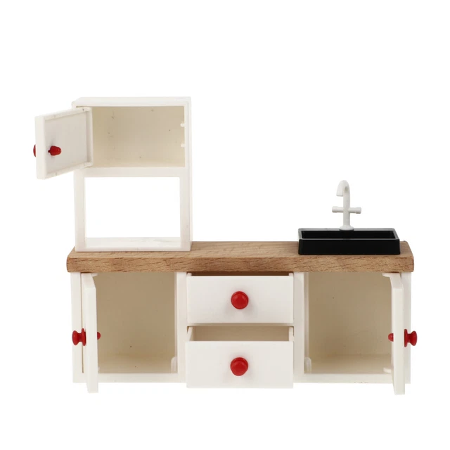 Mini gabinete en miniatura modelo mini decoración muñeca muebles para el hogar