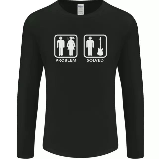 PROBLÈME RÉSOLU GUITARE Drôle Guitariste Hommes TShirt EUR 16,86 PicClick FR