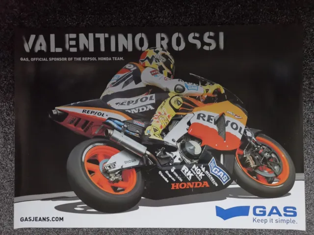 Valintino Rossi Repsol Honda Moto Gp Poster