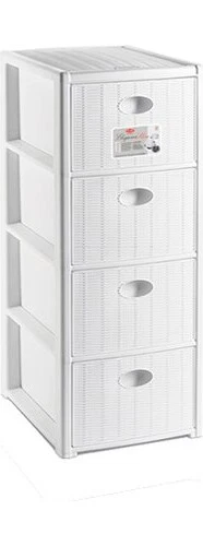 Cassettiera Stefanplast 3 Cassetti - 40x40x63cm, Plastica, Con Ruote, Made In Italy - Foto 12