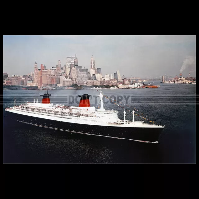 Photo B.003772 SS FRANCE CGT FRENCH LINE NEW-YORK PAQUEBOT OCEAN LINER