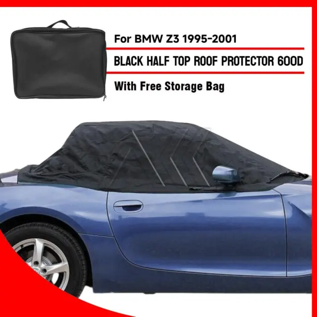 FOR BMW Z3 E36  Cabrio Convertible  SOFT TOP ROOF HOOD HALF COVER - BLACK