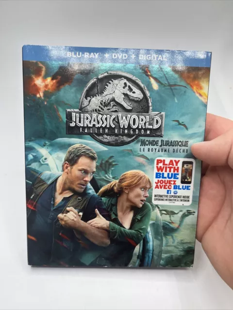 Jurassic Park: Fallen Kingdom (Blu-ray DVD Movie, 2018) w/Slipcover