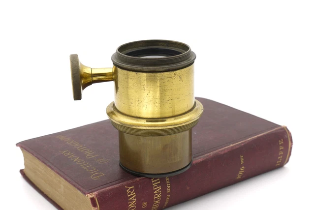 Objectif Petzval Ancien En Laiton BOUTRAIS 350mm F/4,5 #2554 - Vintage