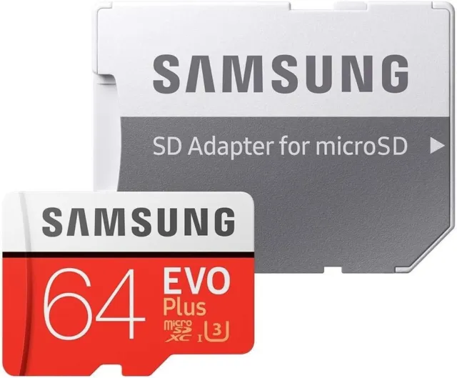 Micro SD Samsung Evo Plus SDXC 64 Gb scheda di memoria Classe10 MB-MC64GA 3