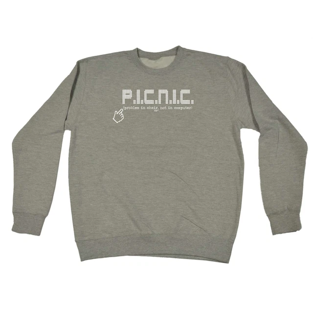 Picnic Problem In Chair - Mens Novelty Funny Top Sweatshirts Jumper Sweatshirt