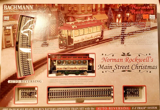 Bachmann 25100 On30 Scale Norman Rockwell’s Main Street Christmas Train Set Bachmann 25100 On30 Scale Norman Rockwell’s Main Street Christmas Train Set