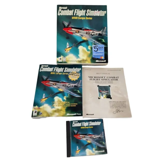 Microsoft Combat Flight Simulator WWII Europe Series Big Box