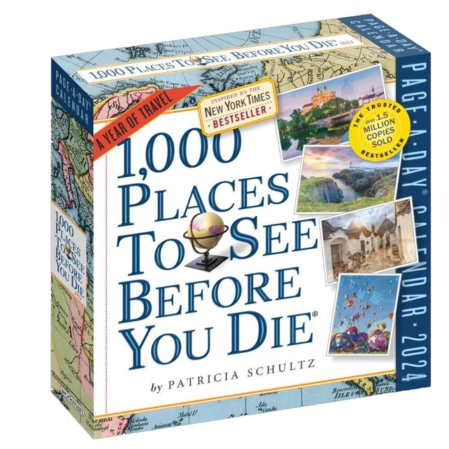 WORKMAN PUBLISHING, 1000 Places To See 2024 Desk Calendar 19.22 PicClick