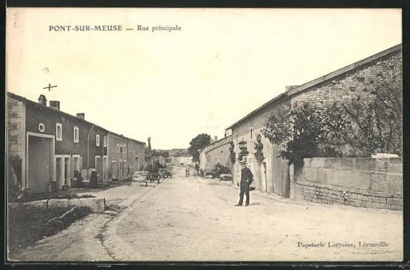 CPA Pont-sur-Meuse, Rue Principale