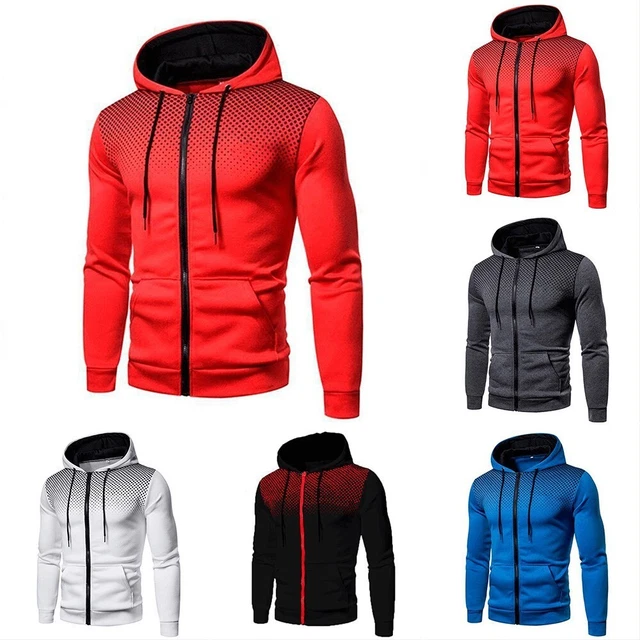 Uomo  S Sport Giacca Caldo Top Pullover Manica Lunga Felpa con Cappuccio Tuta