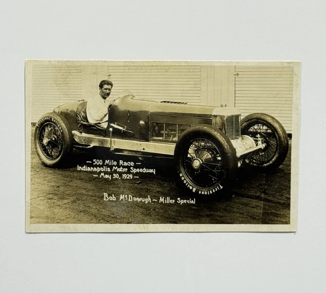 RARE! VINTAGE ORIGINAL BOB McDONOGH 1920s 1929 INDY 500 Race Car DRIVER ...