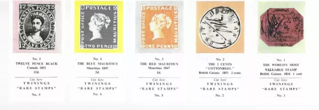 Twinings Tea RARE STAMPS Series 1 Trade Card 1958 CHOOSE (RB)