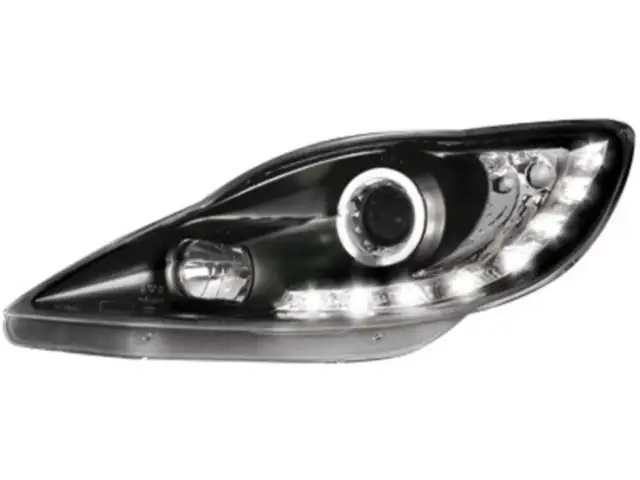 Scheinwerfer LED Tagfahrlicht Optik pour Peugeot 107 2005-2011 Daylight Schwarz