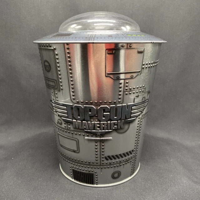 TOP GUN MAVERICK 2021 AMC Theaters Jet Plane Popcorn Tin Bucket W/Lid