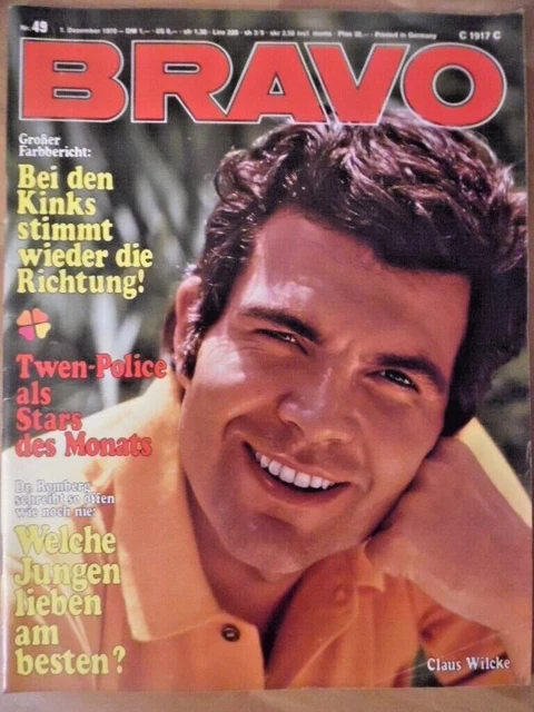 BRAVO 49 - 1970 Twen Police Eric Burdon KINKS Mireille Mathieu Horst Frank Adamo