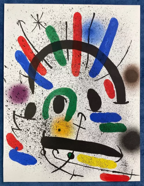 Org. Farblithographie Joan Miro (1883-1983) „o. T.“ Mourlot 858