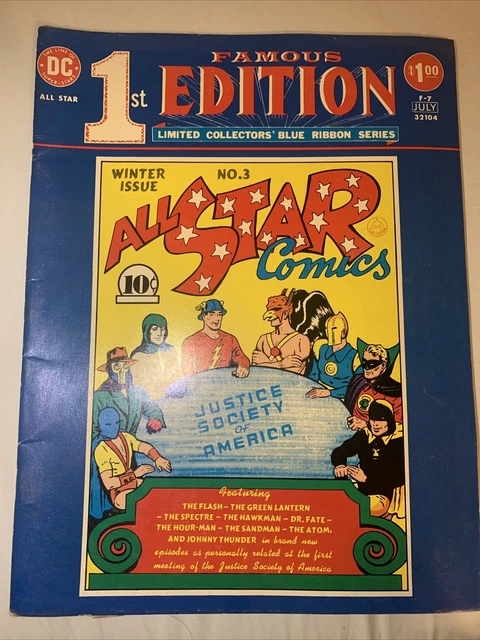 FAMOUS 1st EDITION ALL STAR COMICS LIMITED COLLECTORS BLUE RIBBON SERIES