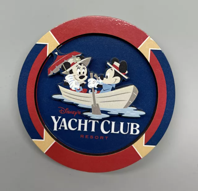 DISNEY YACHT CLUB Resort Logo Mickey and Minnie Mouse Rowing Boat ...