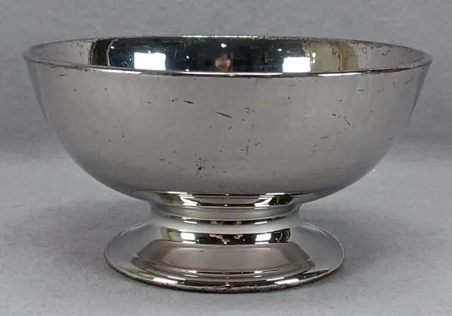 Antique 19th Century British Silver Luster Earthenware Footed Bowl Circa 1830s