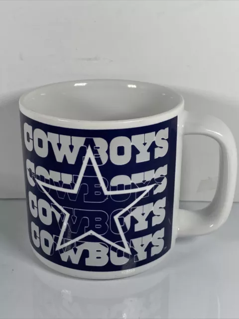 NFL Dallas Cowboys Mug Cup 1997 Blue Football NFLP 8 oz Sports Stars Handle