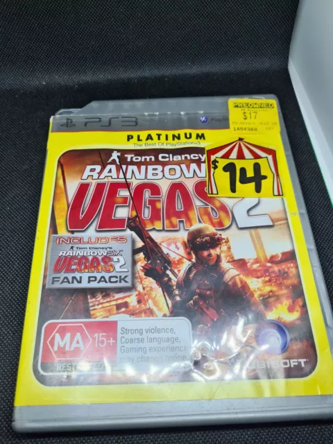 Rainbow Six Vegas 2 Tom Clancy Sony PlayStation 3 PS3 Game Free Post GC PAL