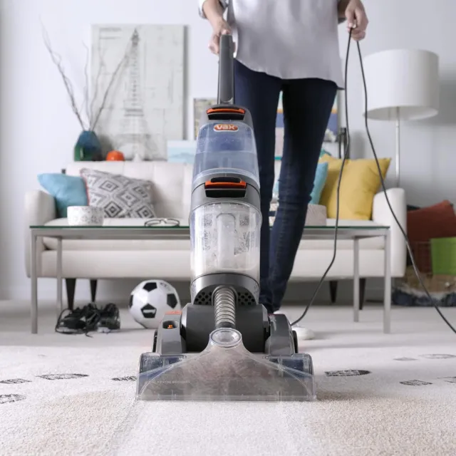 Vax W86DPB Dual Power Base Upright Carpet Washer Cleaner Twin Tank 800W Grey 3